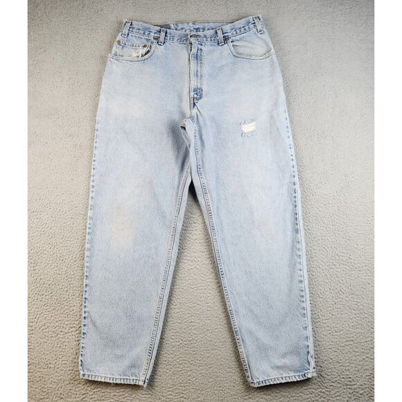 Vtg Levis 560 Mens 36x31 Loose Fit Tapered  Leg Jeans Light Wash Grunge Skater - Picture 2 of 11